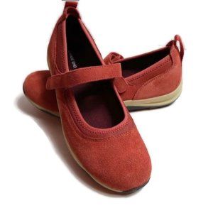 % Women's Mary Jane Suede Leather Lands' End